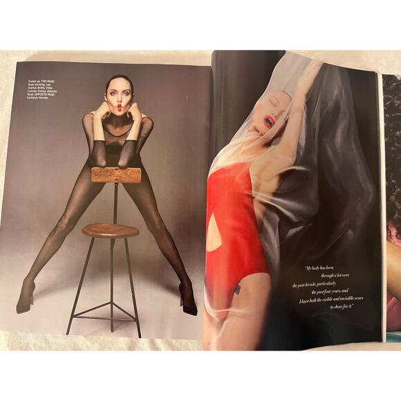 Harper's BAZAAR Magazine  December, 2019 - January, 2020  ANGELINA JOLIE Cover - Picture 8 of 9